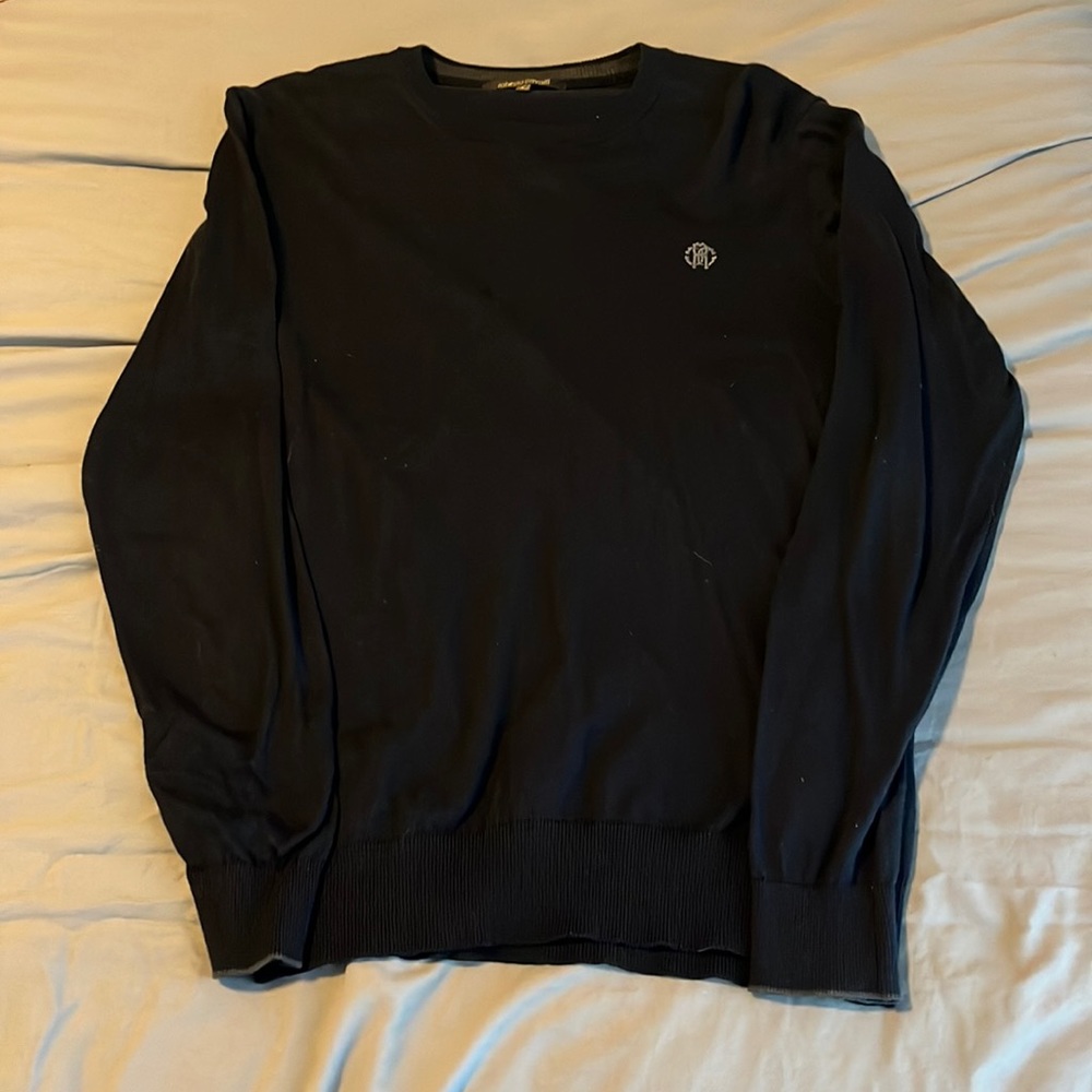 $350 Roberto Cavalli Size L Lightweight Cashmere Cotton Blend Sweater NWOT